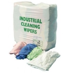 Assorted Coloured Industrial Wiping Rags 10kg