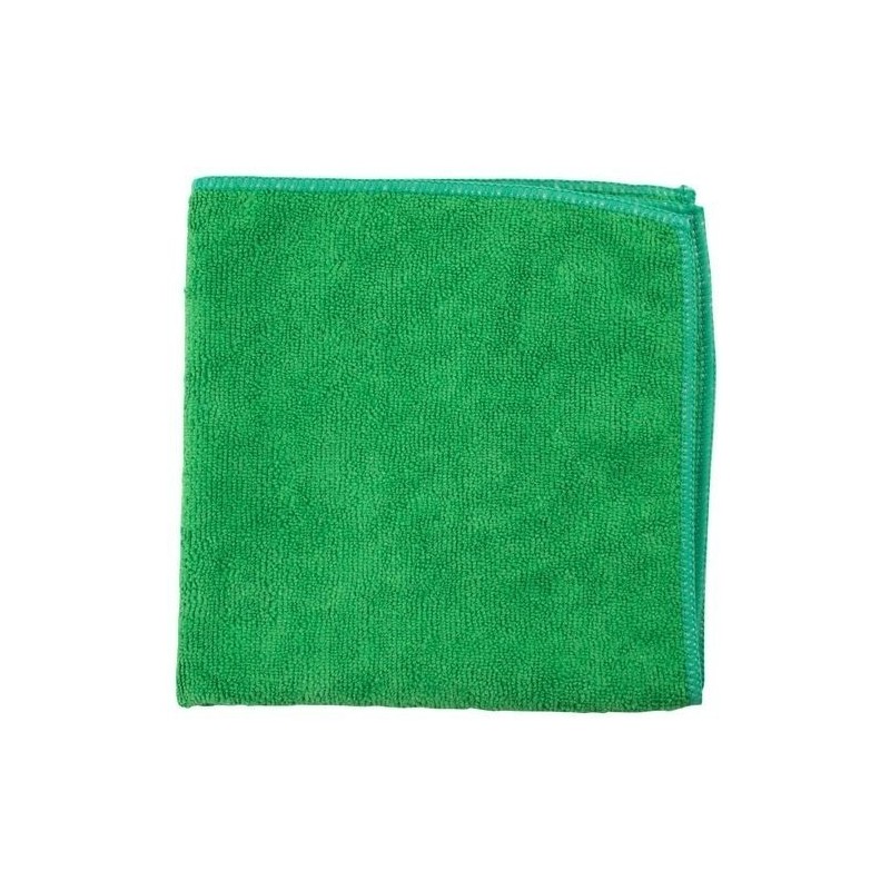 Microfibre Cloths 280gsm - Green (Pack Of 20 Cloths)