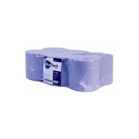 Bluetech 2 Ply Blue 20cm x 150m Perforated 429 sheets (Pack Of 6)