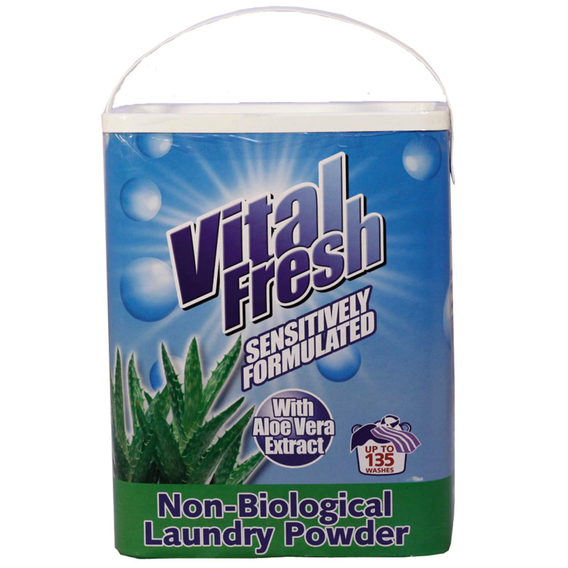 Non-Biological Laundry Powder With Aloe Vera Extract & Lemon Fresh (10kg)