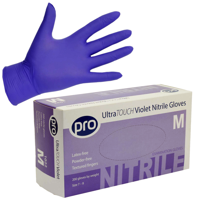 Violet Nitrile Powder-Free Gloves UltraTOUCH (Case of 2000)
