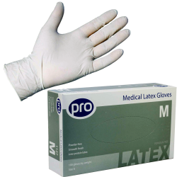 Powder-Free Latex Gloves Medical Grade AQL 1.5 (Case of 1000)