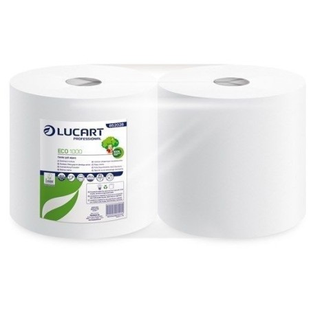 Eco Recycled White 2 Ply Wiping Rolls